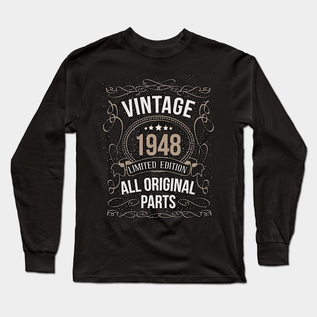 VINTAGE BIRTHDAY GRAPHIC gift Shirt Long Sleeve T-Shirt by mo designs 95